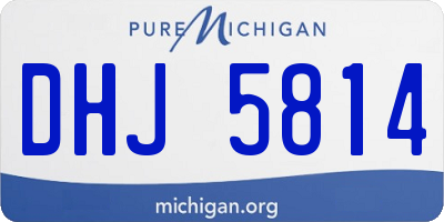 MI license plate DHJ5814