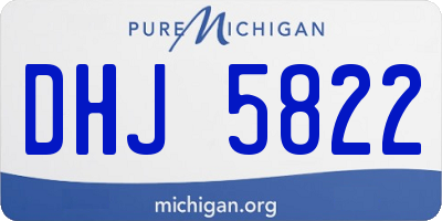 MI license plate DHJ5822