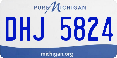 MI license plate DHJ5824
