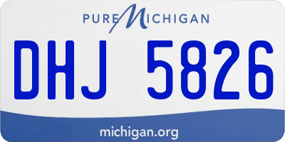 MI license plate DHJ5826