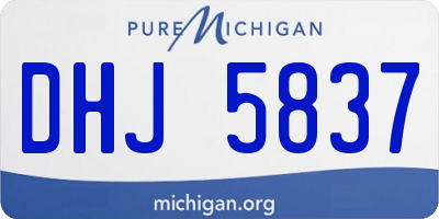 MI license plate DHJ5837