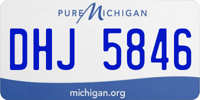 MI license plate DHJ5846