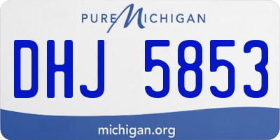 MI license plate DHJ5853