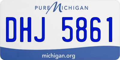 MI license plate DHJ5861