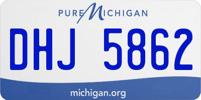 MI license plate DHJ5862