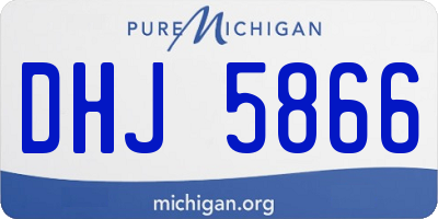 MI license plate DHJ5866