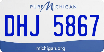 MI license plate DHJ5867