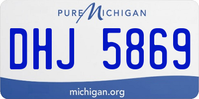 MI license plate DHJ5869