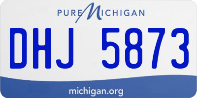 MI license plate DHJ5873