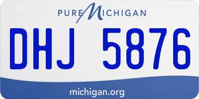 MI license plate DHJ5876