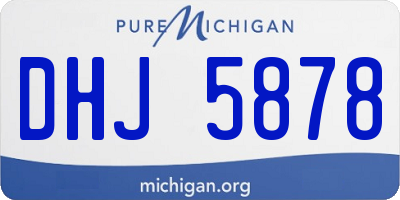 MI license plate DHJ5878