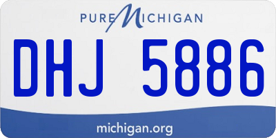 MI license plate DHJ5886