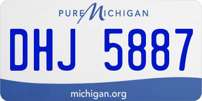 MI license plate DHJ5887