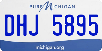 MI license plate DHJ5895