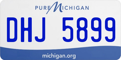 MI license plate DHJ5899