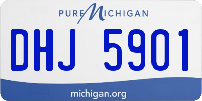 MI license plate DHJ5901