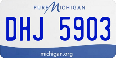 MI license plate DHJ5903