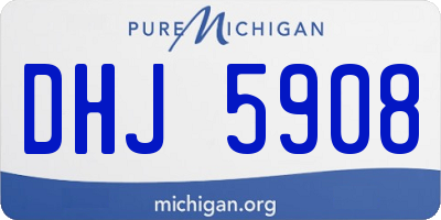 MI license plate DHJ5908