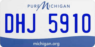 MI license plate DHJ5910
