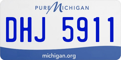 MI license plate DHJ5911
