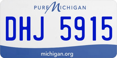 MI license plate DHJ5915
