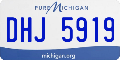 MI license plate DHJ5919