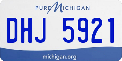 MI license plate DHJ5921