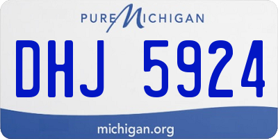 MI license plate DHJ5924