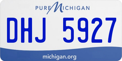 MI license plate DHJ5927