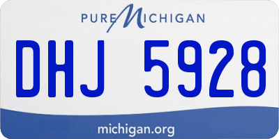 MI license plate DHJ5928