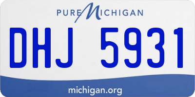 MI license plate DHJ5931
