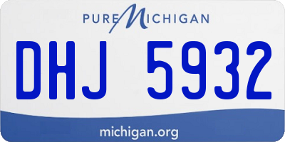 MI license plate DHJ5932