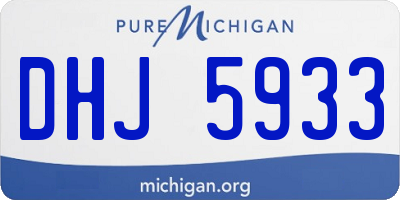 MI license plate DHJ5933