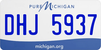 MI license plate DHJ5937