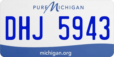 MI license plate DHJ5943