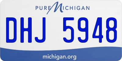 MI license plate DHJ5948