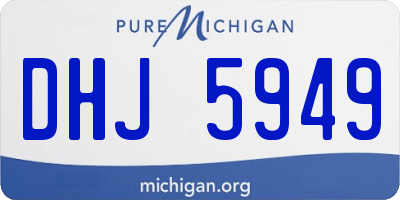 MI license plate DHJ5949