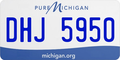 MI license plate DHJ5950