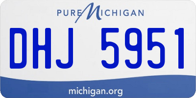 MI license plate DHJ5951