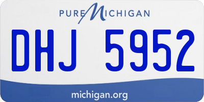 MI license plate DHJ5952