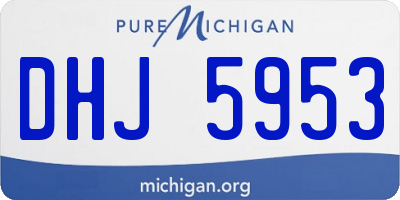 MI license plate DHJ5953