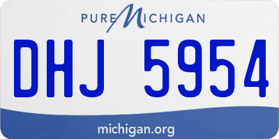 MI license plate DHJ5954