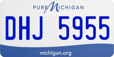 MI license plate DHJ5955