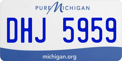 MI license plate DHJ5959