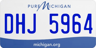 MI license plate DHJ5964