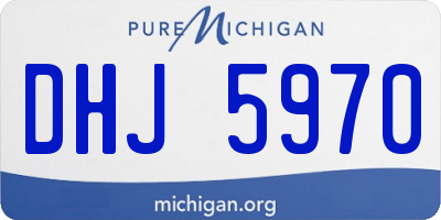 MI license plate DHJ5970