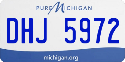 MI license plate DHJ5972