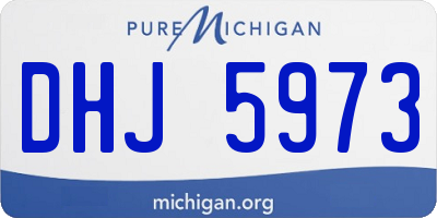 MI license plate DHJ5973