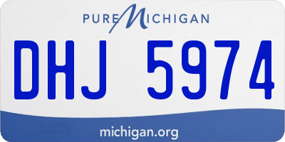 MI license plate DHJ5974