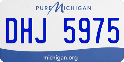 MI license plate DHJ5975